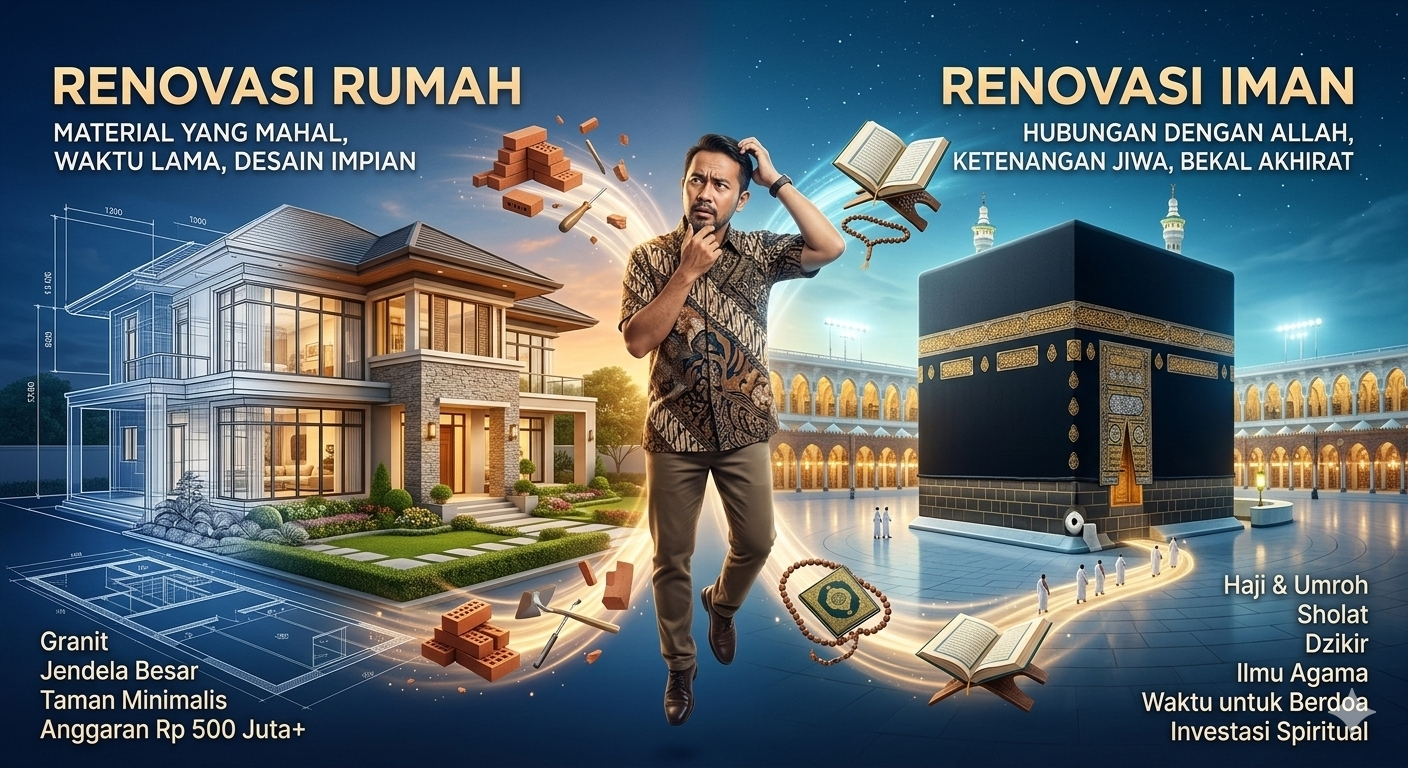 Dahulukan Renovasi Rumah atau Renovasi Iman di Baitullah?