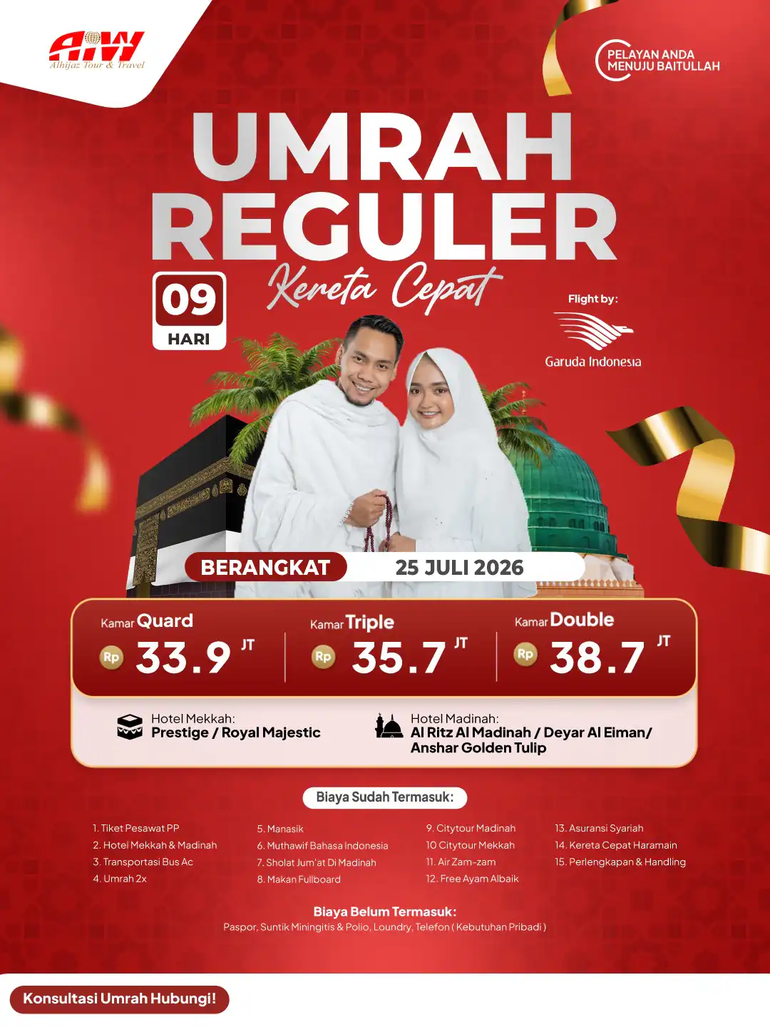UMROH REGULER 9HR (KERETA CEPAT)
